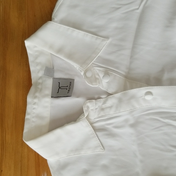 Tristan White Button Down Shirt - Picture 2 of 6